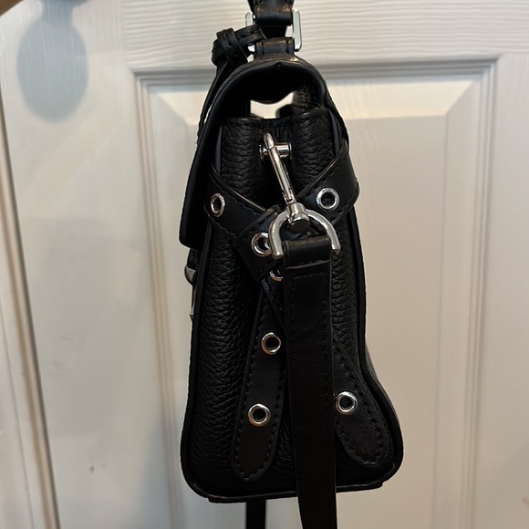 Michael Kors Bristol Flower Metal Studded Leather Crossbody - Picture 4 of 5